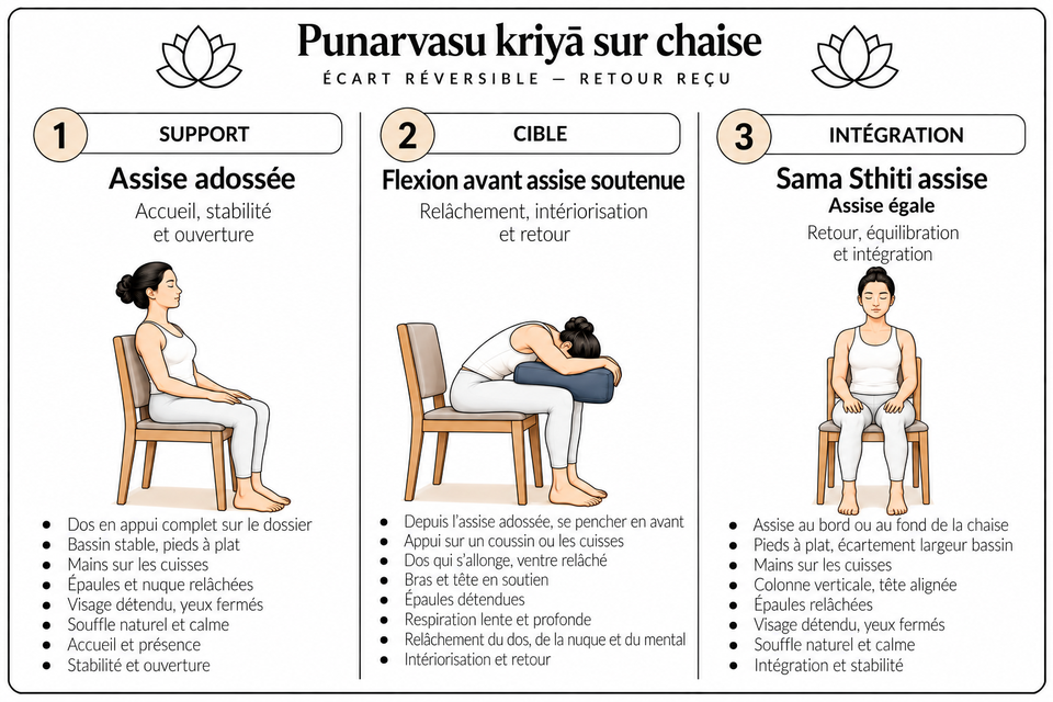Punarvasu kriyā sur chaise
