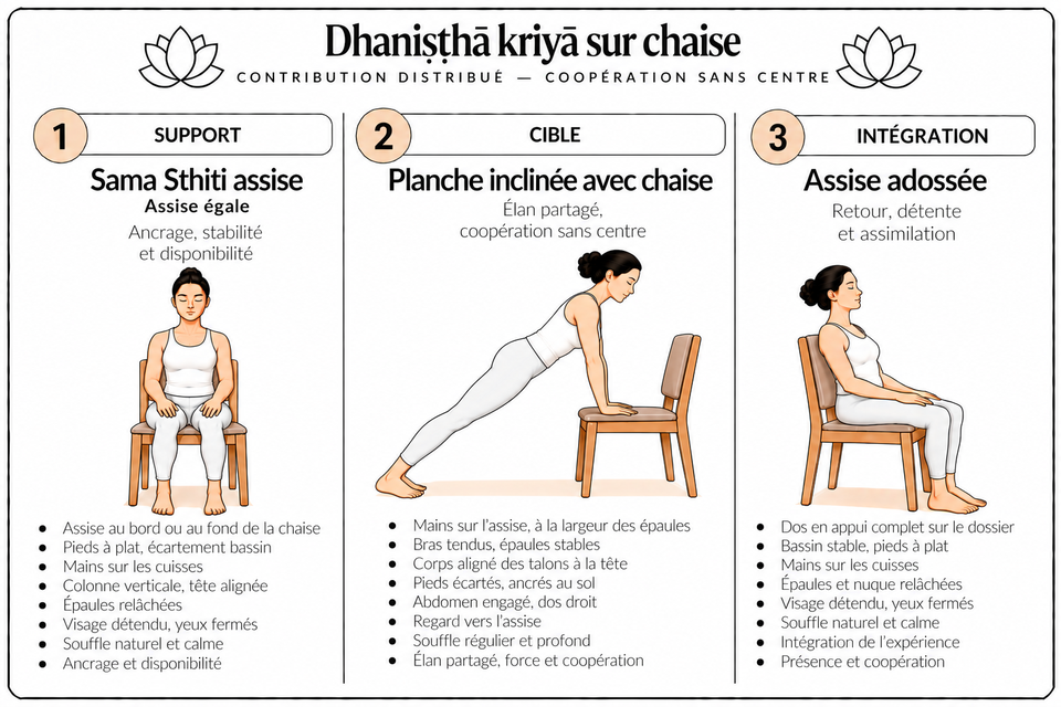 Dhaniṣṭhā kriyā sur chaise